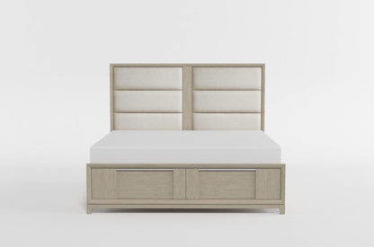 Homelegance  - McKewen Queen Platform Bed W/ Footboard Storage in Light gray - 1820N-1x  view 10