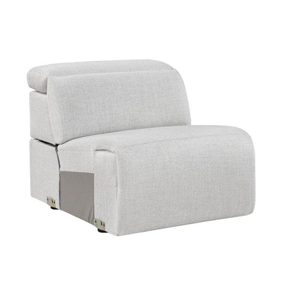 Homelegance  - McPherson 5-Piece Modular Power Reclining Sectional W/ Power Headrests, Charging Ports in Cloud - 9455CLDx5LRRRPWH  view 11
