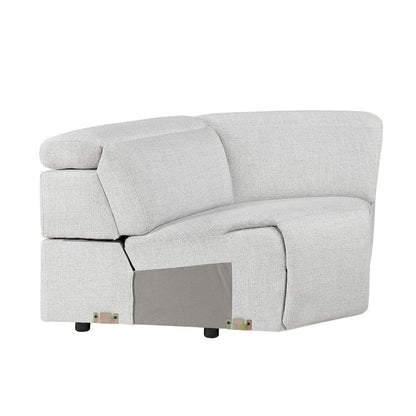 Homelegance  - McPherson 6-Piece Modular Power Reclining Sectional W/ Power Headrests, Charging Ports in Cloud - 9455CLDx6LRRRPWH  view 7