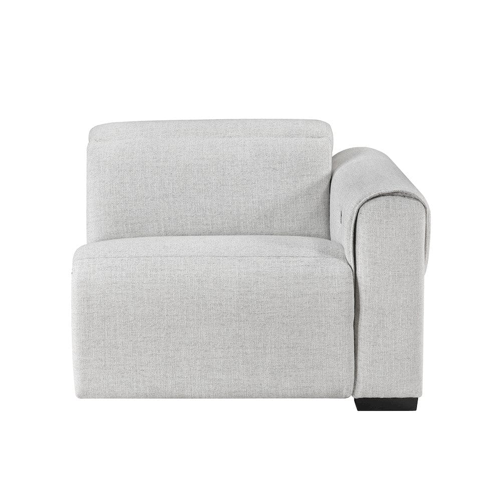 Homelegance  - McPherson 6-Piece Modular Power Reclining Sectional W/ Power Headrests, Charging Ports in Cloud - 9455CLDx6LRRRPWH  view 9
