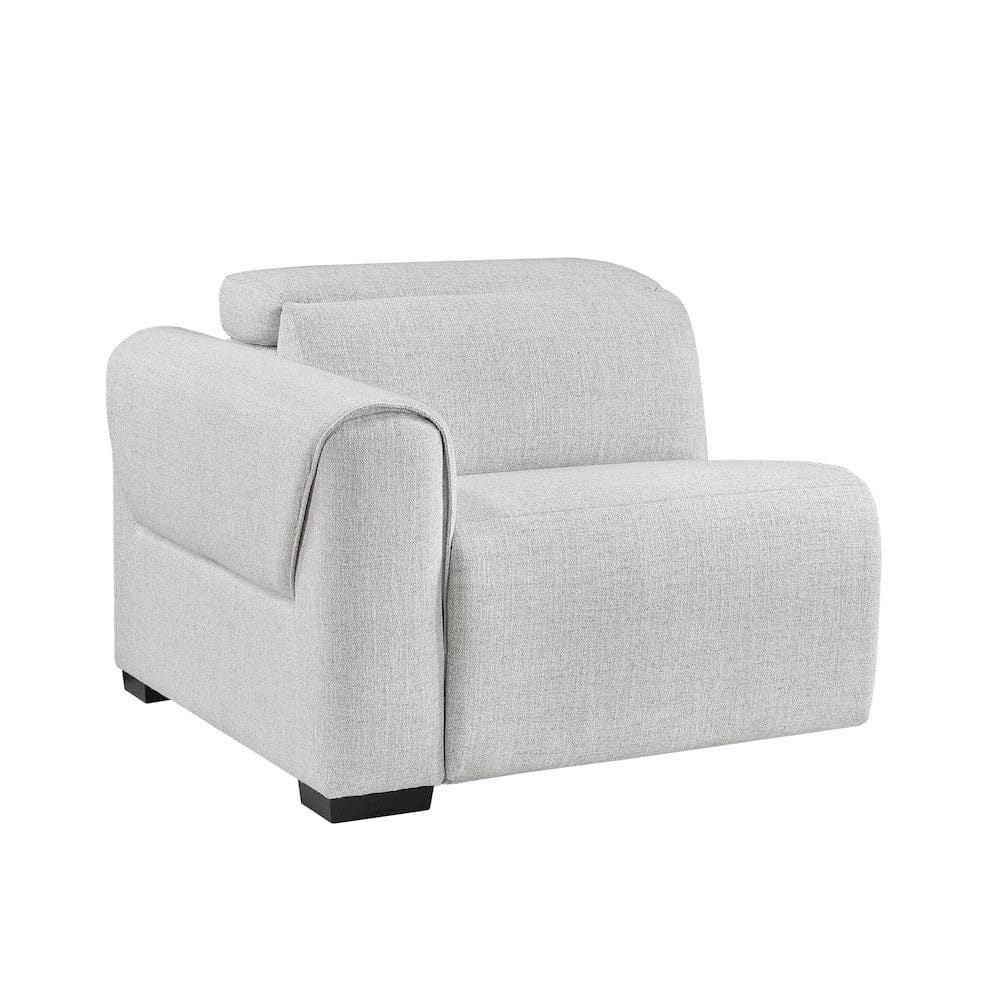 Homelegance  - McPherson 7-Piece Modular Power Reclining Sectional W/ Power Headrests in Cloud - 9455CLDx7LRRRPWH  view 12