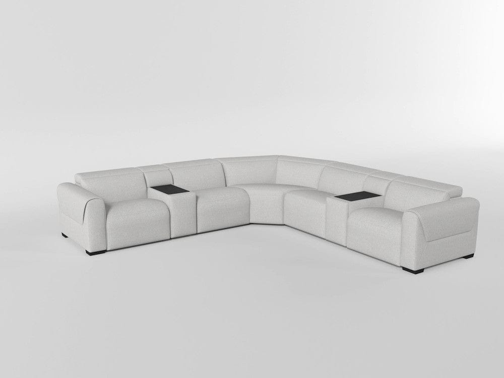 Homelegance  - McPherson Power Double Reclining Love Seat W/ Power Headrests, Charging Ports in Cloud - 9455CLD-2PWHx  view 5