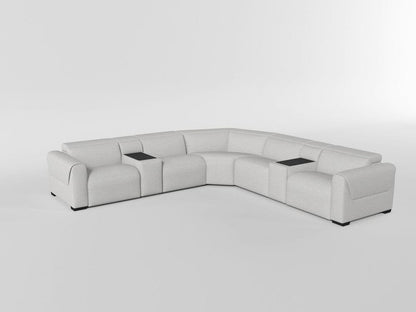 Homelegance  - McPherson Power Double Reclining Love Seat W/ Power Headrests, Charging Ports in Cloud - 9455CLD-2PWHx  view 5