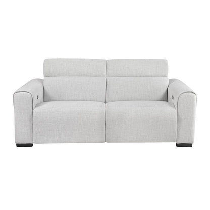 Homelegance  - McPherson Power Double Reclining Love Seat W/ Power Headrests, Charging Ports in Cloud - 9455CLD-2PWHx  view 6