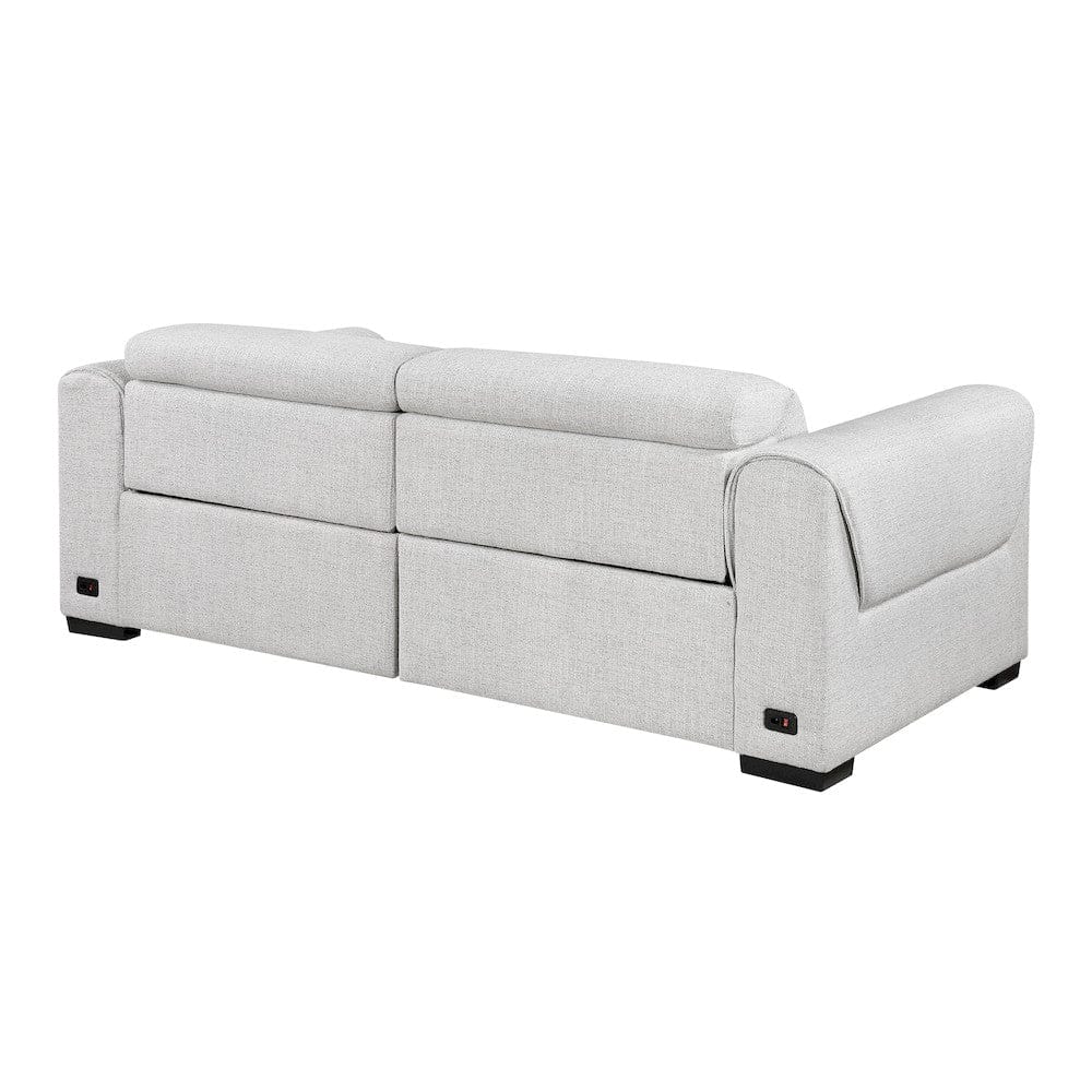 Homelegance  - McPherson Power Double Reclining Love Seat W/ Power Headrests, Charging Ports in Cloud - 9455CLD-2PWHx  view 9
