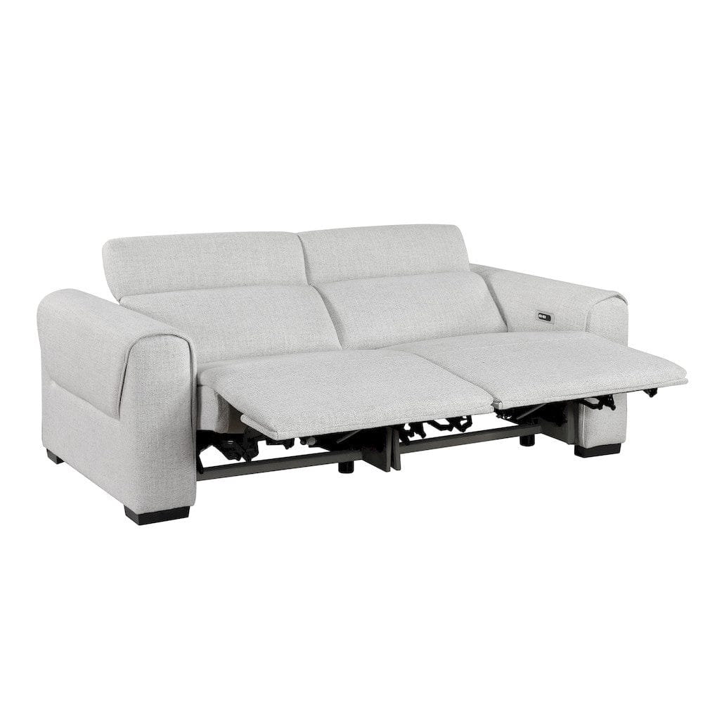 Homelegance  - McPherson Power Double Reclining Love Seat W/ Power Headrests, Charging Ports in Cloud - 9455CLD-2PWHx  view 11