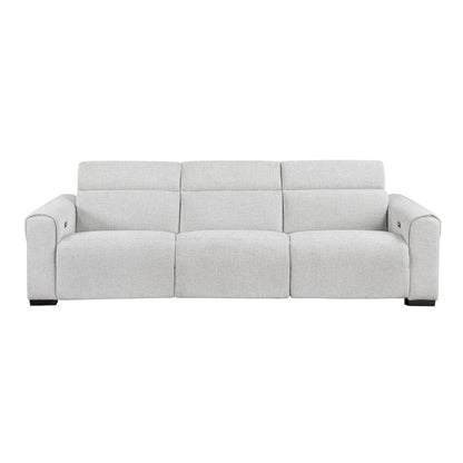 Homelegance  - McPherson Power Double Reclining Sofa W/ Power Headrests, Charging Ports in Cloud - 9455CLD-3PWHx  view 2