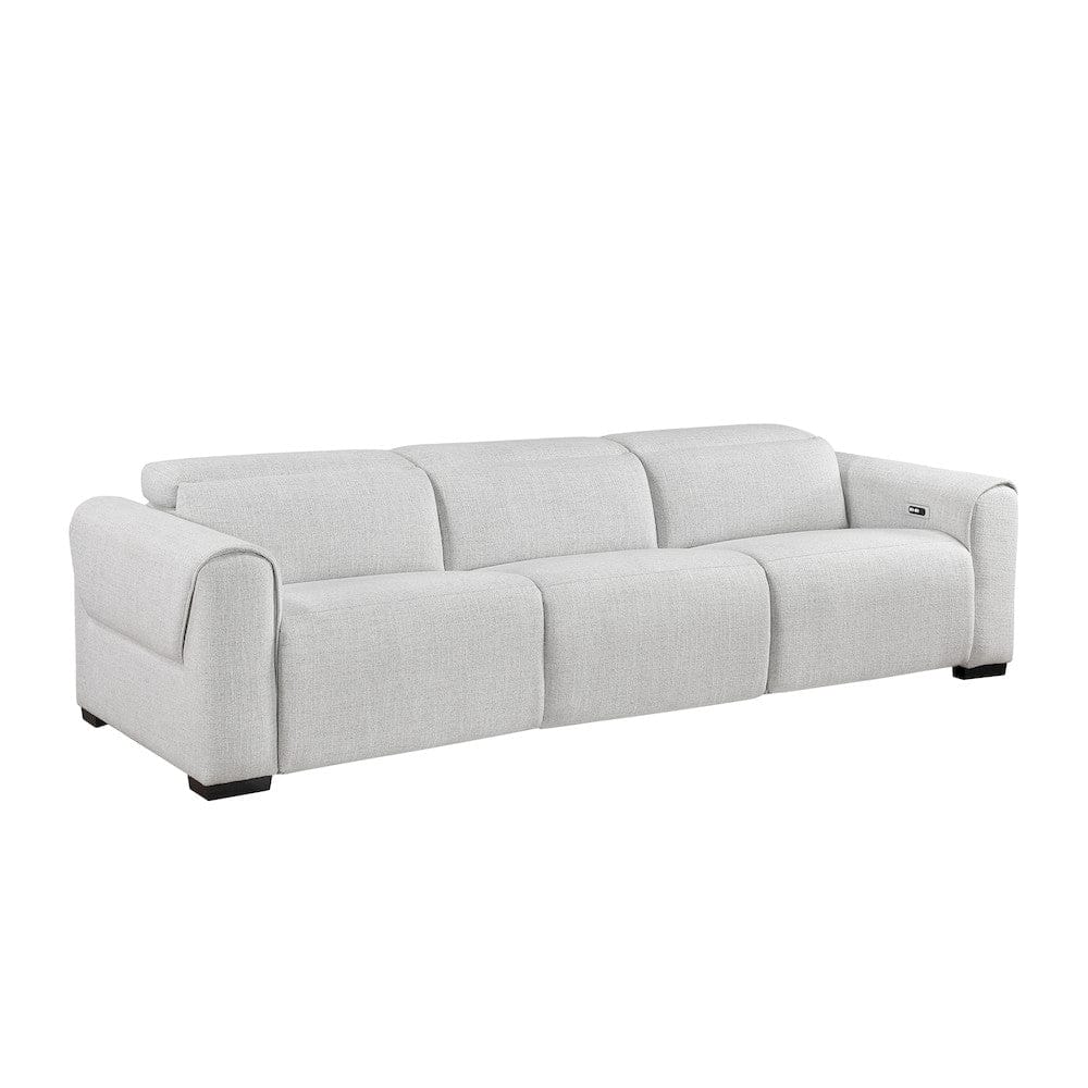 Homelegance  - McPherson Power Double Reclining Sofa W/ Power Headrests, Charging Ports in Cloud - 9455CLD-3PWHx  view 7