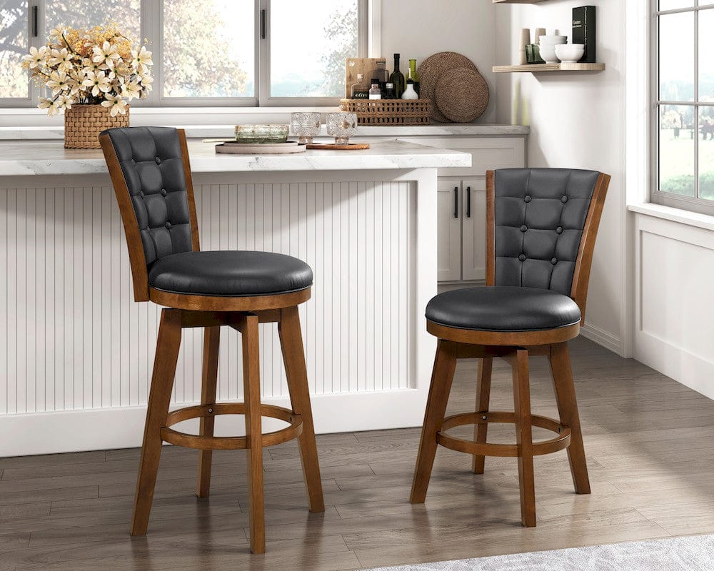 Homelegance  - Medford Swivel Counter Height Chair in Black - 5505-24BKS  view 6