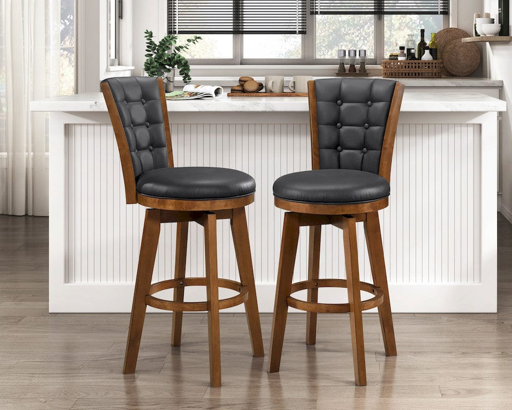 Homelegance  - Medford Swivel Pub Height Chair in Black - 5505-29BKS  view 4