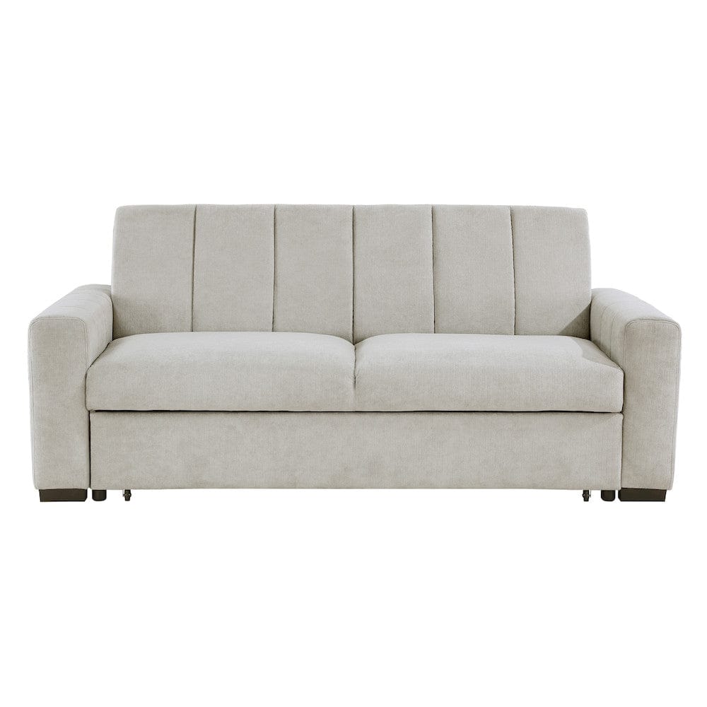 Homelegance  - Michah Convertible Sofa W/ Pull-out Bed in Light gray - 9622LG-3CLx  view 1