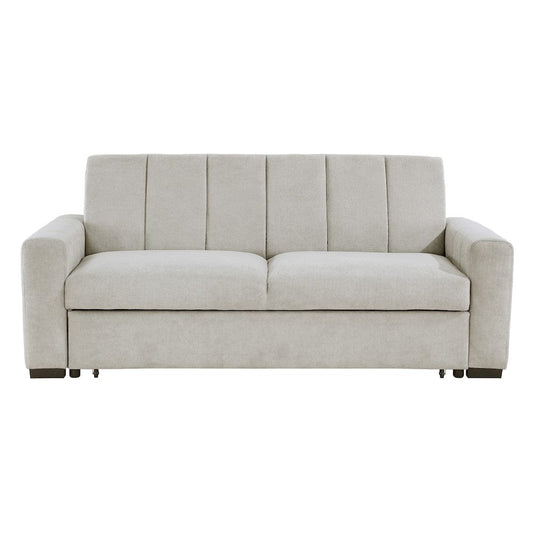 Homelegance  - Michah Convertible Sofa W/ Pull-out Bed in Light gray - 9622LG-3CLx  view 1