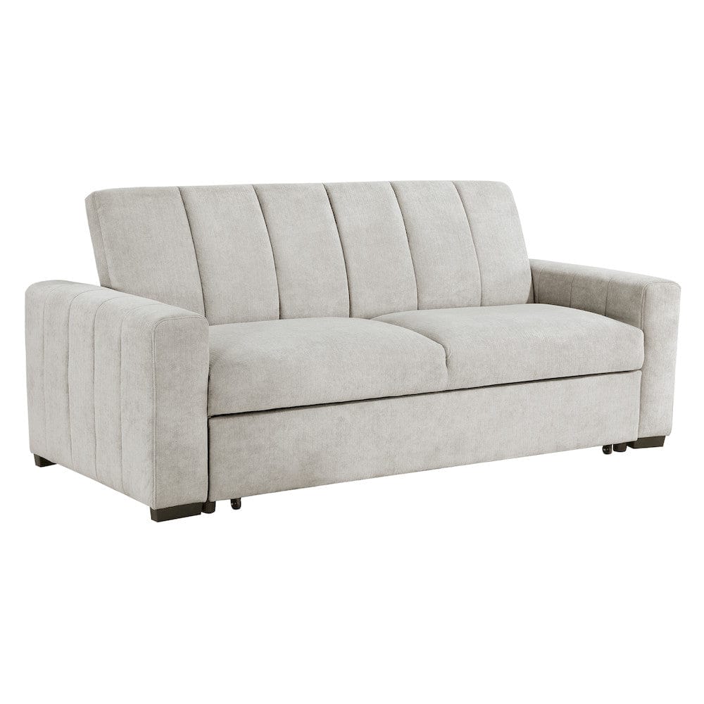 Homelegance  - Michah Convertible Sofa W/ Pull-out Bed in Light gray - 9622LG-3CLx  view 3