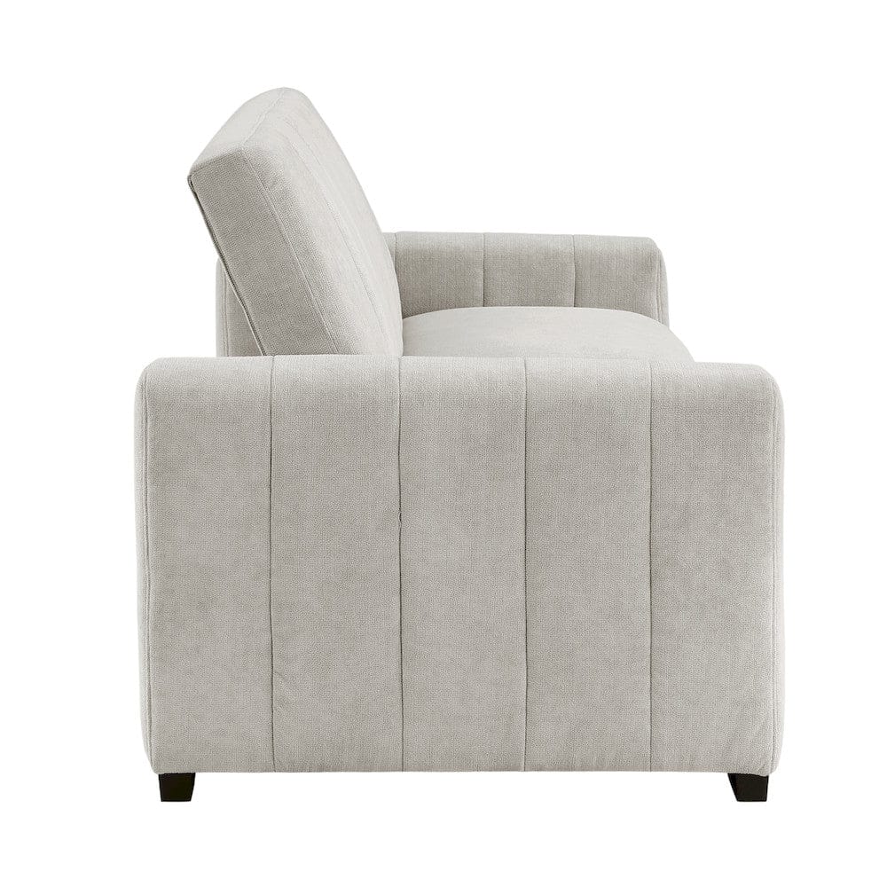 Homelegance  - Michah Convertible Sofa W/ Pull-out Bed in Light gray - 9622LG-3CLx  view 4
