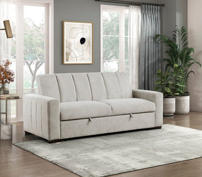 Homelegance  - Michah Convertible Sofa W/ Pull-out Bed in Light gray - 9622LG-3CLx  view 8