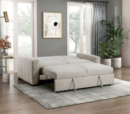 Homelegance  - Michah Convertible Sofa W/ Pull-out Bed in Light gray - 9622LG-3CLx  view 9