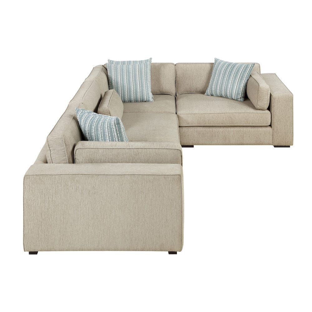 Homelegance  - Mila 4-Piece Sectional in Pewter - 9535PTx41L1R  view 3