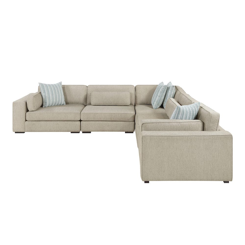 Homelegance  - Mila 5-Piece Sectional in Pewter - 9535PTx51L1R  view 2
