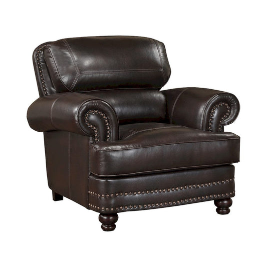 Homelegance  - Milford Chair in Brown - 9268BRW-1  view 2