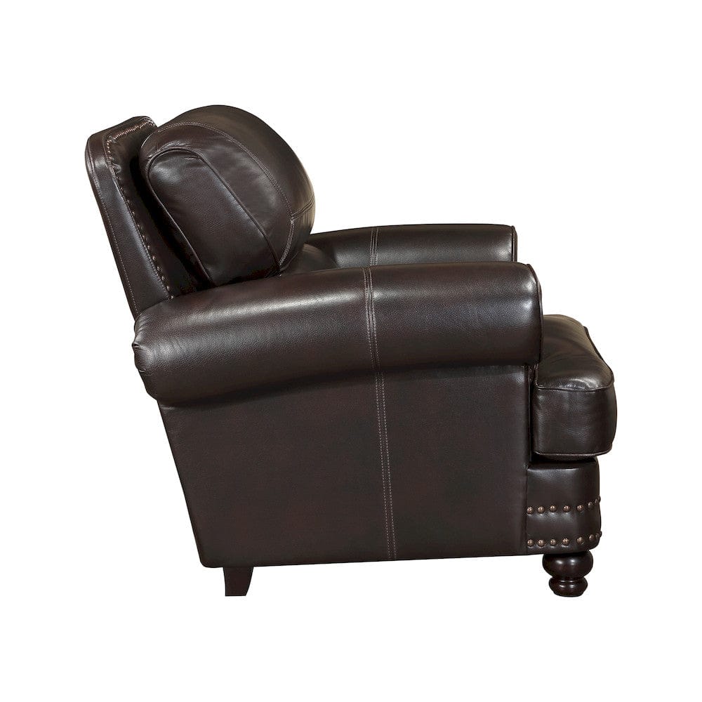 Homelegance  - Milford Chair in Brown - 9268BRW-1  view 3