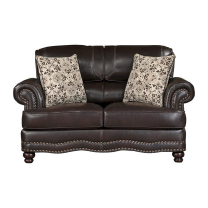 Homelegance  - Milford Love Seat in Brown - 9268BRW-2  view 1