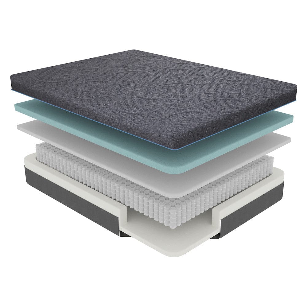 Homelegance  - Mira 11" Queen Gel-Infused Memory Foam Hybrid Mattress in Dark gray - MT-H11Q  view 3