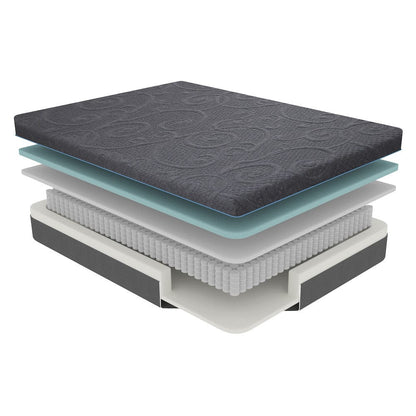 Homelegance  - Mira 8" Queen Gel-Infused Memory Foam Hybrid Mattress in Dark gray - MT-H08Q  view 2