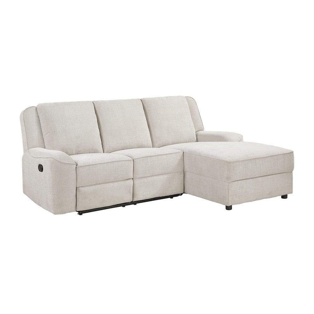 Homelegance  - Monterey 2-Piece Reclining Sectional W/ Right Chaise in Beige - 8530BExSC  view 1