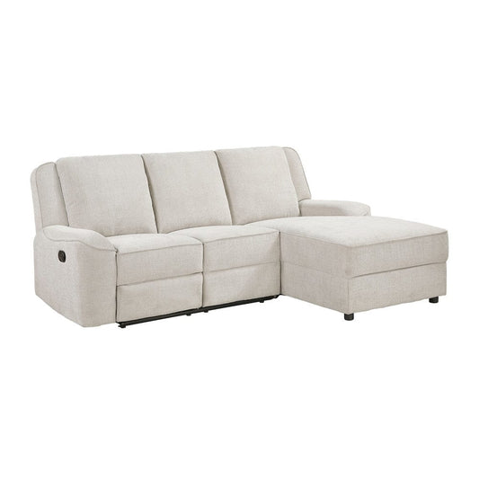 Homelegance  - Monterey 2-Piece Reclining Sectional W/ Right Chaise in Beige - 8530BExSC  view 1