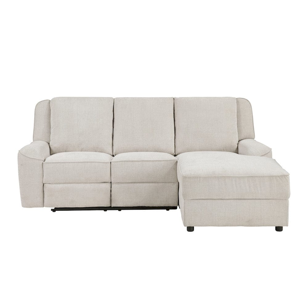 Homelegance  - Monterey 2-Piece Reclining Sectional W/ Right Chaise in Beige - 8530BExSC  view 2
