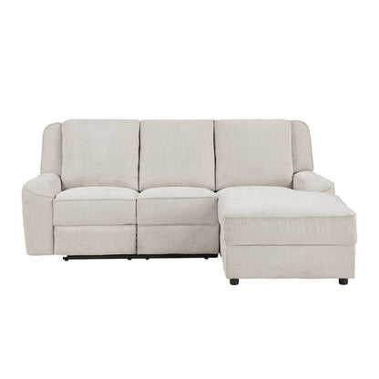 Homelegance  - Monterey 2-Piece Reclining Sectional W/ Right Chaise in Beige - 8530BExSC  view 2