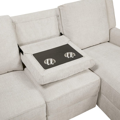 Homelegance  - Monterey 2-Piece Reclining Sectional W/ Right Chaise in Beige - 8530BExSC  view 8