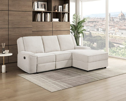 Homelegance  - Monterey 2-Piece Reclining Sectional W/ Right Chaise in Beige - 8530BExSC  view 9