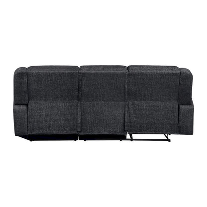 Homelegance  - Monterey 2-Piece Reclining Sectional W/ Right Chaise in Ebony - 8530EBxSC  view 3