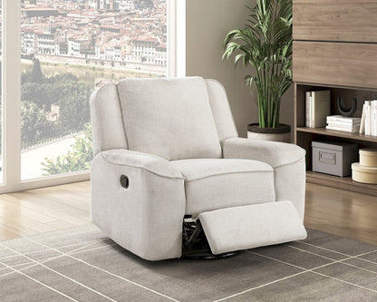 Homelegance  - Monterey Swivel Reclining Chair in Beige - 8530BE-1  view 2