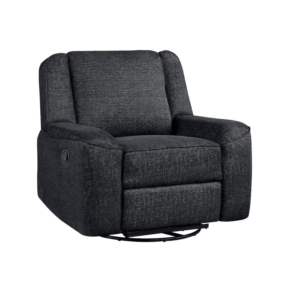 Homelegance  - Monterey Swivel Reclining Chair in Ebony - 8530EB-1  view 2
