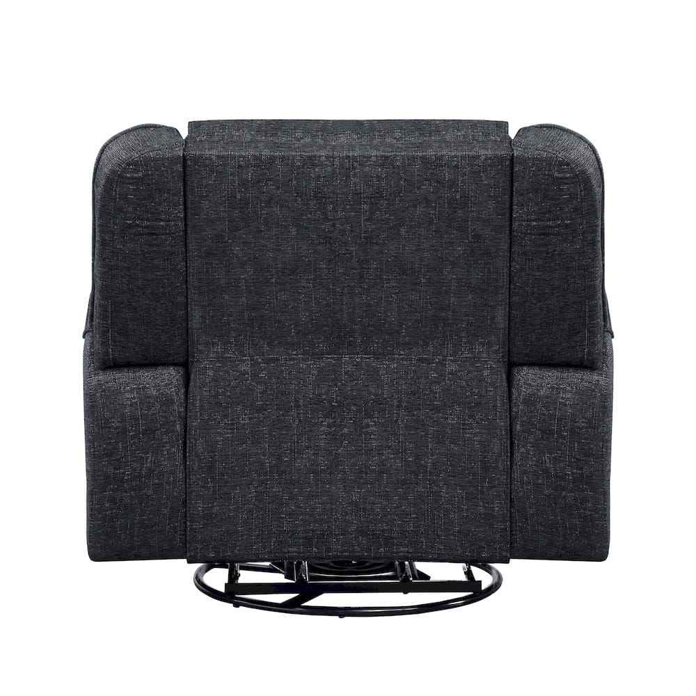 Homelegance  - Monterey Swivel Reclining Chair in Ebony - 8530EB-1  view 4