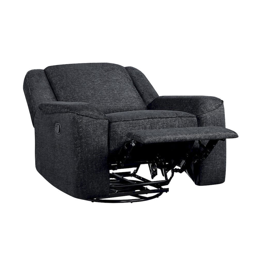 Homelegance  - Monterey Swivel Reclining Chair in Ebony - 8530EB-1  view 5