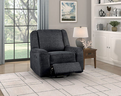 Homelegance  - Monterey Swivel Reclining Chair in Ebony - 8530EB-1  view 6