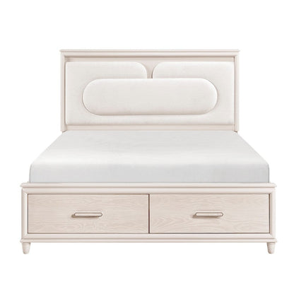 Homelegance  - Montrose California King Platform Bed W/ Footboard Storage in White - 2451K-1CKx  view 1