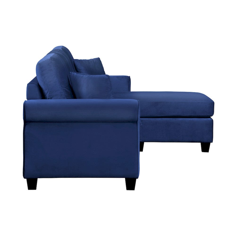 Homelegance  - Monty Reversible Sofa Chaise in Navy - 9411NV-3SC  view 2