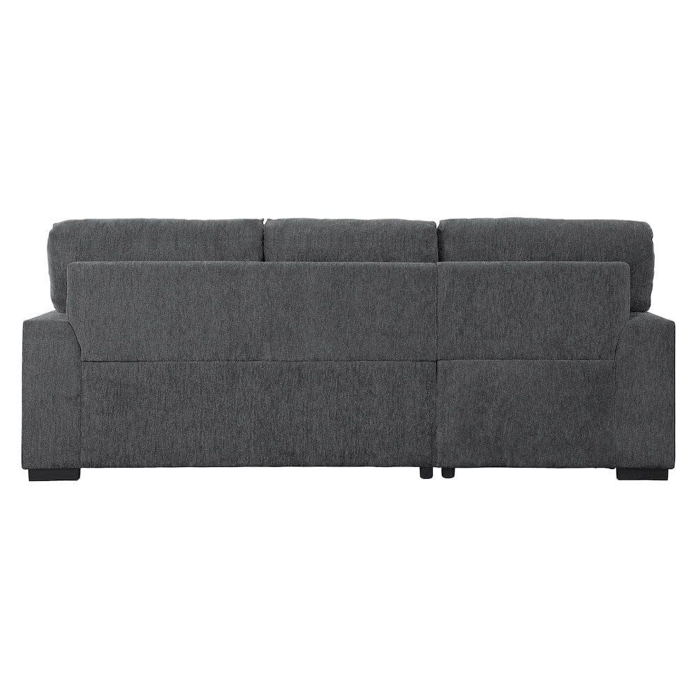 Homelegance  - Morelia 2-Piece Sectional W/ Pull-out Bed and Left Chaise W/ Hidden Storage in Charcoal - 9468CCx2LC2R  view 5