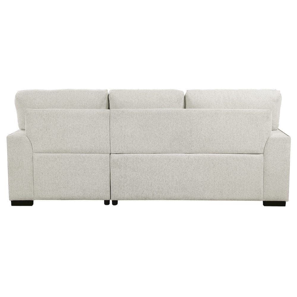 Homelegance  - Morelia 2-Piece Sectional W/ Pull-out Bed and Right Chaise W/ Hidden Storage in Beige - 9468BEx2RC2L  view 5