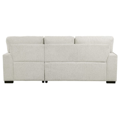 Homelegance  - Morelia 2-Piece Sectional W/ Pull-out Bed and Right Chaise W/ Hidden Storage in Beige - 9468BEx2RC2L  view 5