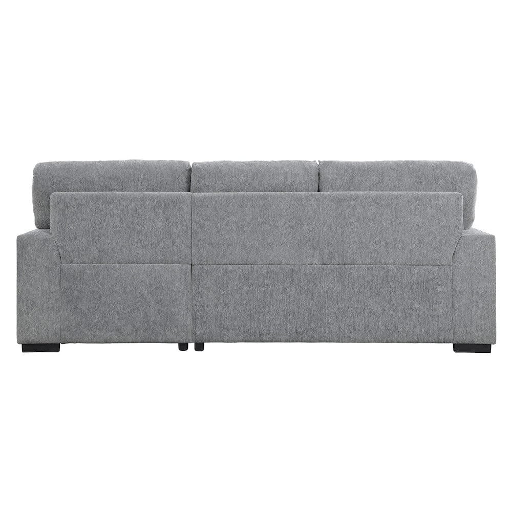 Homelegance  - Morelia 2-Piece Sectional W/ Pull-out Bed and Right Chaise W/ Hidden Storage in Gray - 9468DGx2RC2L  view 2