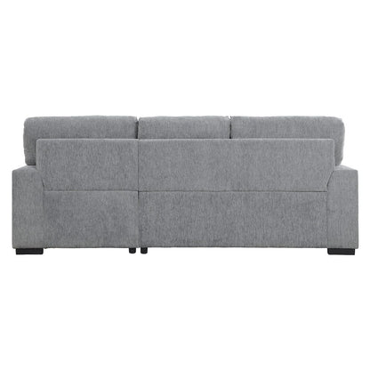 Homelegance  - Morelia 2-Piece Sectional W/ Pull-out Bed and Right Chaise W/ Hidden Storage in Gray - 9468DGx2RC2L  view 2