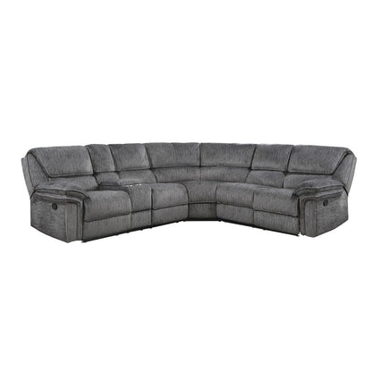 Homelegance  - Muirfield 3-Piece Reclining Sectional W/ Left Console in Gray - 9913x32LCN2R  view 1
