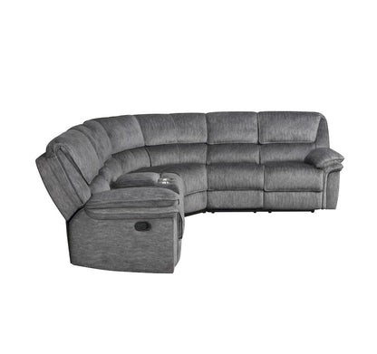 Homelegance  - Muirfield 3-Piece Reclining Sectional W/ Left Console in Gray - 9913x32LCN2R  view 2