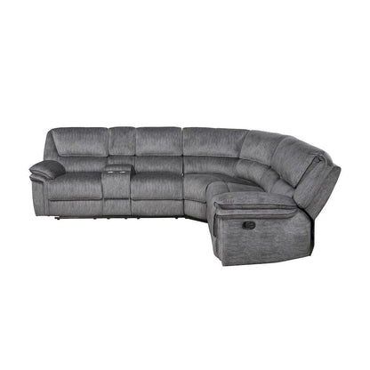 Homelegance  - Muirfield 3-Piece Reclining Sectional W/ Left Console in Gray - 9913x32LCN2R  view 3