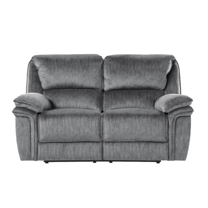 Homelegance  - Muirfield Double Reclining Love Seat in Gray - 9913-2WC  view 1